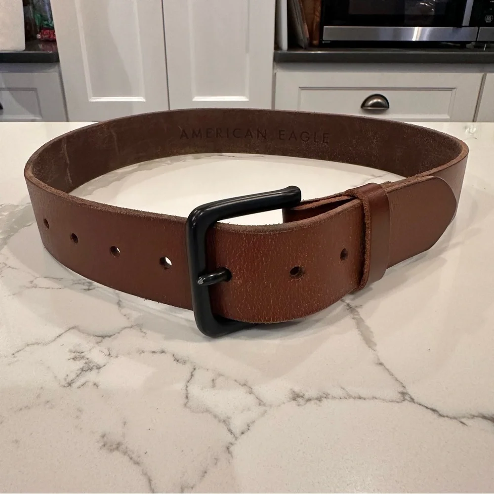 Classic Brown Leather Belt